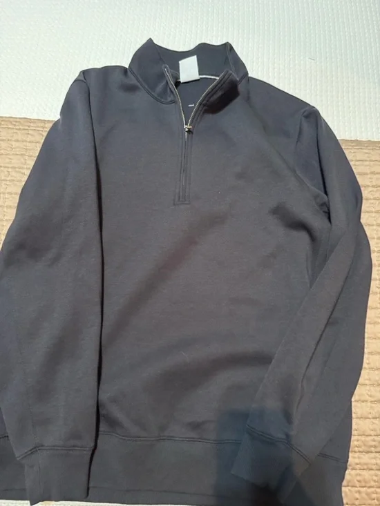 Nike Men’s Black Half-Zip performance Pullover Sweater - Picture 2 of 4